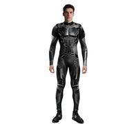 Koongso Costume da supereroe per adulti, da uomo e da donna, stampa 3D, armatura robot, body a maniche lunghe a maniche lunghe, tuta da combattimento per feste di Halloween