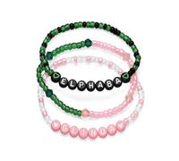 Koongso Elphaba Glinda - Braccialetti dell'amicizia abbinati con scritta "Good Witch Bad Witch", accessori per migliori amici, per fan e feste, 3 Pcs, Plastica, Nessuna pietra preziosa