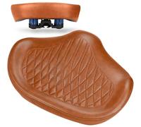 KOOOGEAR Sella per bicicletta da uomo e da donna, comoda, extra larga, traspirante, ergonomica, universale, ricambio per bici da città, Ebike, cyclette, mountain bike (marrone)