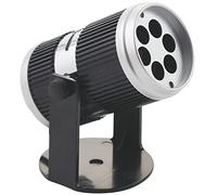 Kooper 2191595 Proiettore LED, Uso Interno, 5 Decori con Base, Metallo/Plastica, 14 x 10 cm, Nero