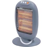 KOOPER THERMO STUFA ELETTRICA ALOGENA QUARZO 3 ELEMENTI OSCILLANTE 1200W GRIGIO