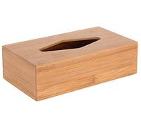 Koopman International Dispenser per fazzoletti in bambù, Scatola portafazzoletti