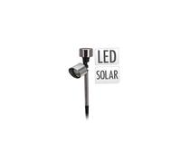 KOOPMAN Self Import Agencies LAMPADA SOLARE MINI INOX - 5X6CM - 1 BATTERIA AAA SOSTITUIBILE INCLUSA - 12PZ/DISPLAY