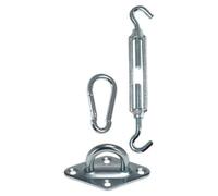 Koopman Set tenditori fune per vele ombreggianti Cromato