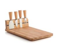 Koopman Tagliere formaggi (29,7x19,9cm) con set 4 coltelli EXCELLENT HOUSEWARE