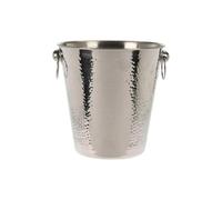 Koopmann International B.V. Secchiello per spumante, 20 cm, in acciaio INOX martellato