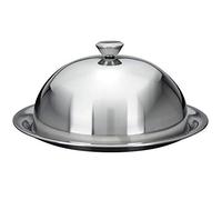 Koopmann International Excellent Houseware - Campana da tavola con Piatto - Ø 24 cm - Campana da Piatto - Campana da Formaggio - Campana da Portata - Piatto da Portata - Cappa da Portata