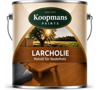 Koopmans Larcholie - Olio per legno di teak naturale, 2,5 l, per legno di conifera e legno termico, protezione del legno, resistente alle intemperie, impregnazione profonda
