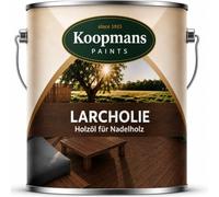 Koopmans - Olio per legno di larcholie, ebano, 2,5 l, per legno di conifera e legno termico, protezione del legno, resistente alle intemperie, impregnazione profonda