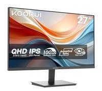 KOORUI E2721F Monitor PC 27 pollici, Quad HD IPS 100HZ, 1ms, 2560x1440, Schermo PC HDMI2.0 e VGA, VESA 100x100 mm, Adaptive Sync, Inclinazione Regolabile, Pannello ultra Sottile