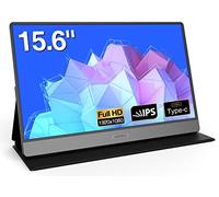 KOORUI Monitor Portatile 15,6 Pollici Schermo Portatile, 1080P FHD IPS con HDMI/Type-C sRGB 99% Monitor Esterno Portatile con Doppio Altoparlante Integrato per laptop/PC/Mac/PS/Xbox/Telefono 15B1