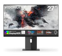 KOORUI S2721XO 27 Pollici Gaming Monitor, QHD 1440p Computer Monitors 2k, QD-OLED, UHD 240Hz, 0.03ms, HDMI(2.0)*2, Sync Adaptive Tecnologia, VESA (75mm*75mm), Eye Care, Inclinazione Regolabile