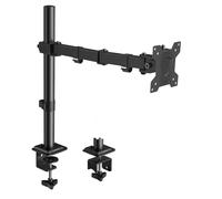 KOORUI Supporto per monitor singolo, braccio ergonomico per monitor da 13 a 27 pollici, supporto per monitor da scrivania con rotazione di 360°, inclinazione regolabile ±72°, VESA 75/100 mm