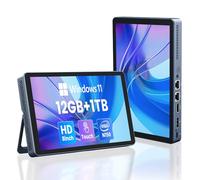 KOOTIGERS Mini PC N150 12GB RAM DDR5 1TB SSD Windows 11 Pro Desktop Computer con schermo LCD, 4K @60Hz Dual 2.5GbE LAN, Full-Featured USB-C WiFi 6 BT5.2 HDMI Desktop