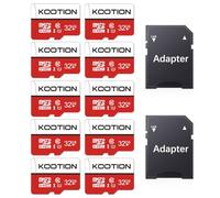 KOOTION 10 Pezzi 32GB Scheda di Memoria Micro SD U1 A1 4K Scheda MicroSDXC 32 Giga Classe 10 UHS-I Scheda SD Memory Card 32G Alta Velocità Fino a 100MB/s, Micro SD Card per Telefono,Videocamera,Gopro