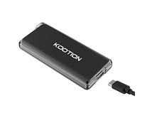 KOOTION 250GB SSD Esterno Portatile USB 3.1 Type C Hard Disk External Disco Rigido 250G, Alta Velocità di Lettura e Scrittura Fino a 550 MB/s e 500 MB/s, per MacBook, Computer, Laptop, Desktop, Nero