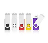 KOOTION 5 Pezzi Chiavetta USB 64 GB,USB 3.0 Pennetta USB Piccolo e Leggero Chiavi USB Metallo Pendrive 64GB Con indicatore LED Para Ordenador/TV/Coche/Player, ect (Multi-Colores)