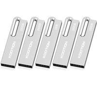 KOOTION Chiavetta USB 16GB, USB 3.0 5 Pezzi Pennetta USB Piccolo e Leggero Pendrive 16GB Metallo Argento Chiavetta USB per Foto Para Ordenador/TV/Coche/Player, ect
