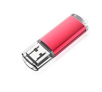 KOOTION Chiavetta USB, USB 2.0 Pen Drive 64GB Piccolo e Leggero Pennetta USB 64GBcon indicatore LED Penna USB Set Rosso USB Flash Drive Para Ordenador/TV/Coche/Player, ect