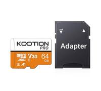KOOTION Micro SD 64GB Scheda MicroSDXC Scheda Memoria 64G U3 Memory Card 64 Giga UHS-I A1 4K Memory Card Alta Velocità di Lettura Fino a 100 MB/s, Micro SD Card per Telefono,Videocamera,Gopro,Tablet