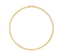 KOOUNUATA 18K placcato oro Omega collana collare per le donne delizioso sottile catena serpente Choker stratificazione gioielli 16,5 "