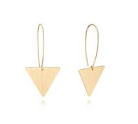 KOOUNUATA Boho Triangolo Dangle Orecchini di goccia Lungo Geometrico Flat Brush Hanging Orecchini 18K Oro Dichiarazione Gioielli Regali per le Donne