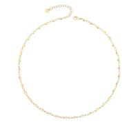 KOOUNUATA Collana Choker Dainty in Oro 18K Collana Corto Regolabile Collana da Sovrapporre Minimalista Gioielleria Fatto a Mano per Donne e Ragazze