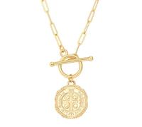 KOOUNUATA Collana Lunga in Oro 18K Collana con Pendente per Donne e Ragazze Gioiello Minimalista Fatto a Mano Collana a Forma di Y per Maglione Regalo per Lei