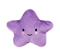 KoovDem Pentagramma da masticare in peluche per cani e gatti, interattivo da masticare per piccoli animali domestici con squittio, multicolore (viola)