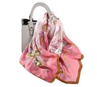 KOOYOL Sciarpe Seta-Sciarpa di Seta Quadrata Scialli di Raso Bandane Leggero Elegante Donna Fazzoletti da collo Protezione Solare Quattro Stagioni