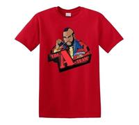 KOPHUUTR Mr. A Team BA T Action Movie Men's Red S to 4XL Code Shirt