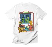 KOPHUUTR Simple Cartoon Animation American IllustrationSimple Vintage High t Shirt