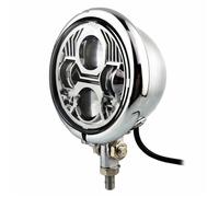 Koplamp Moto Per Softail Per Chopper Per Bobber Faro A LED Per Moto Custom Vintage 4,5" Faretto Per Illuminazione Motorfiets Koplamp(Style 2 Chrome)