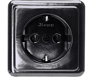 KOPP 101805003 - Programma da parete standard, 16 A, 250 V, colore: Nero
