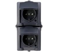 Kopp 136915009 Interruttore per ambienti umidi Presa con coperchio ribaltabile