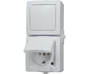 Kopp 138502009 Interruttore per ambienti umidi Combinazione interruttore/prese