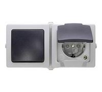 EL FRB KOMBI W - AP presa combinata resistente all'umidità, box/interruttore, ori