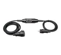 Kopp 1438.0001.5 Prolunga con protezione personale 230 V Nero IP44