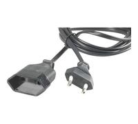 Kopp 1456.0509.2 Alimentazione Prolunga Nero 5.00 m H03VVH2-F 2X 0,75 mm²