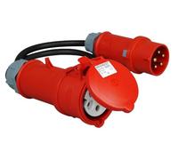 Kopp 147504007 - Cavo adattatore cee, spina cee a 5 poli da 16A, presa 32A