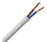 Kopp - 151505841 - Guaina H03 VV-F, 2 x 0.75 mm², 5 m, colore: bianco