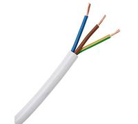 Kopp 151625006 - Guaina H03 VV-F, 3 x 0.75 mm², 25 m, colore: Bianco