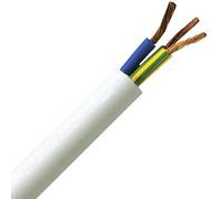 Kopp 151805840 Guaina H05 VV-F 3G, da 1,5 mm² e 5 m, di colore bianco, 151805840