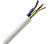 Kopp 151805840 Guaina H05 VV-F 3G, da 1,5 mm² e 5 m, di colore bianco, 151810842