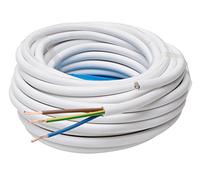 Kopp 151805840 Guaina H05 VV-F 3G, da 1,5 mm² e 5 m, di colore bianco, 151825002