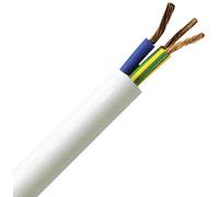 Kopp 151805840 Guaina H05 VV-F 3G, da 1,5 mm² e 5 m, di colore bianco, 151825002