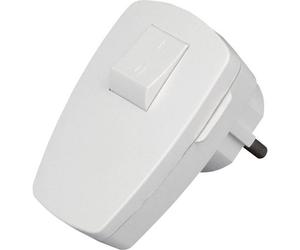 Kopp 170402006 Spina angolata di sicurezza Plastica con interruttore 230 V Bia
