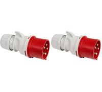 Kopp 176000008, Spina CEE, 5 poli, 32 A, 400 V (Confezione da 2)