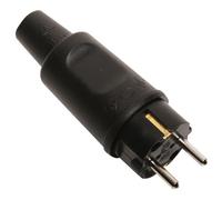 Kopp, 179516009, Presa Schuko in gomma con passacavo di protezione, colore: Nero