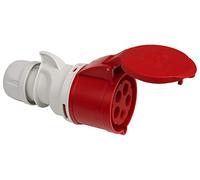 Kopp 182600009, Raccordo CEE, 5 poli, 32 A, 400 V, colore: Rosso